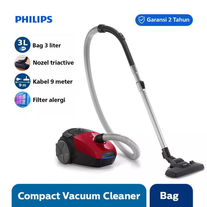 Philips Bagged vacuum cleaner - FC8243/09 - Merah